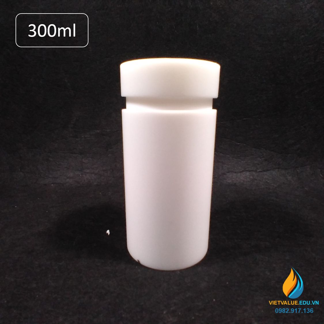 Lõi PTFE bể thủy nhiệt 500ml, lõi lò phản ứng hấp nhiệt thủy lực 500ml nhựa PTFE