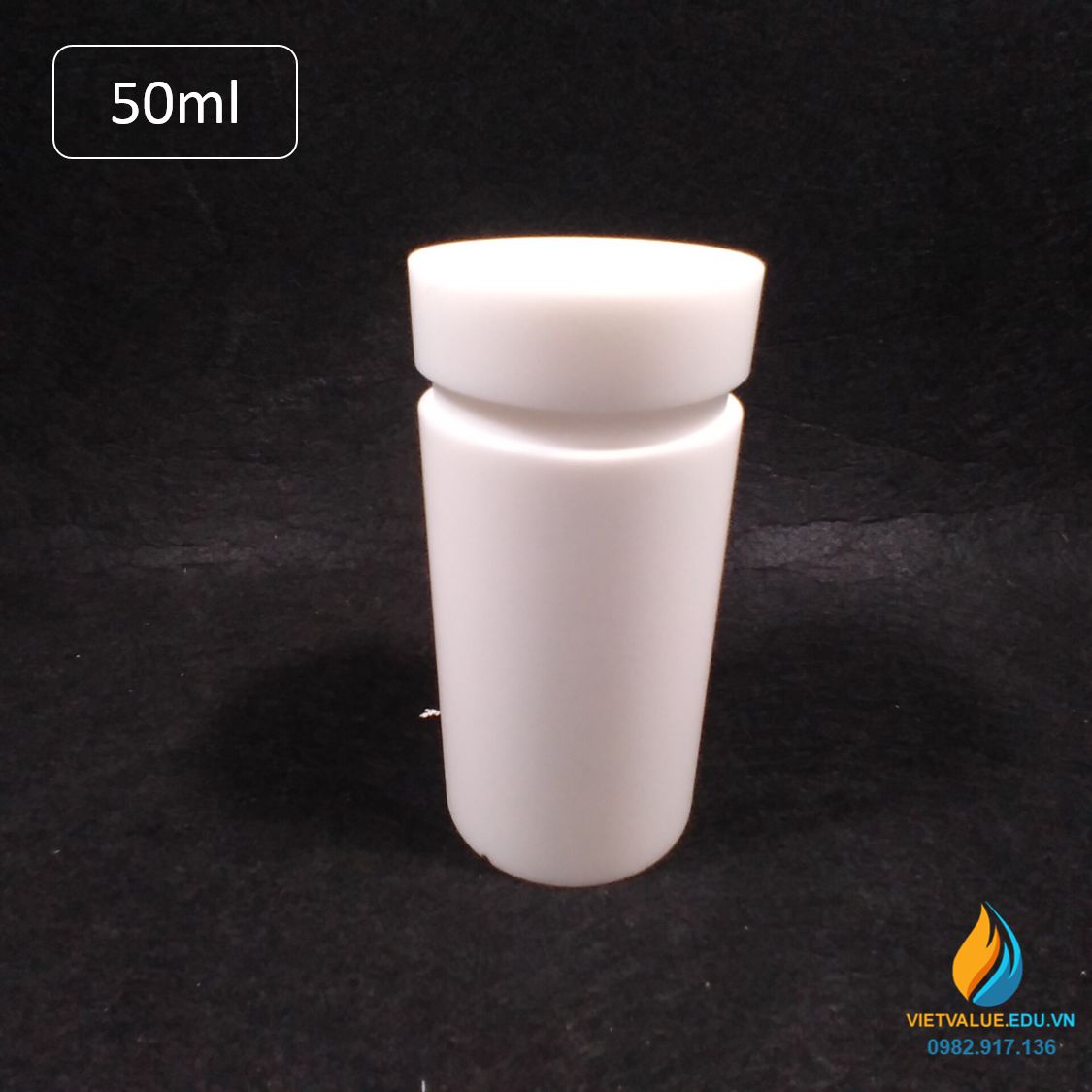 Lõi PTFE bể thủy nhiệt 50ml, lõi lò phản ứng hấp nhiệt thủy lực 50ml nhựa PTFE