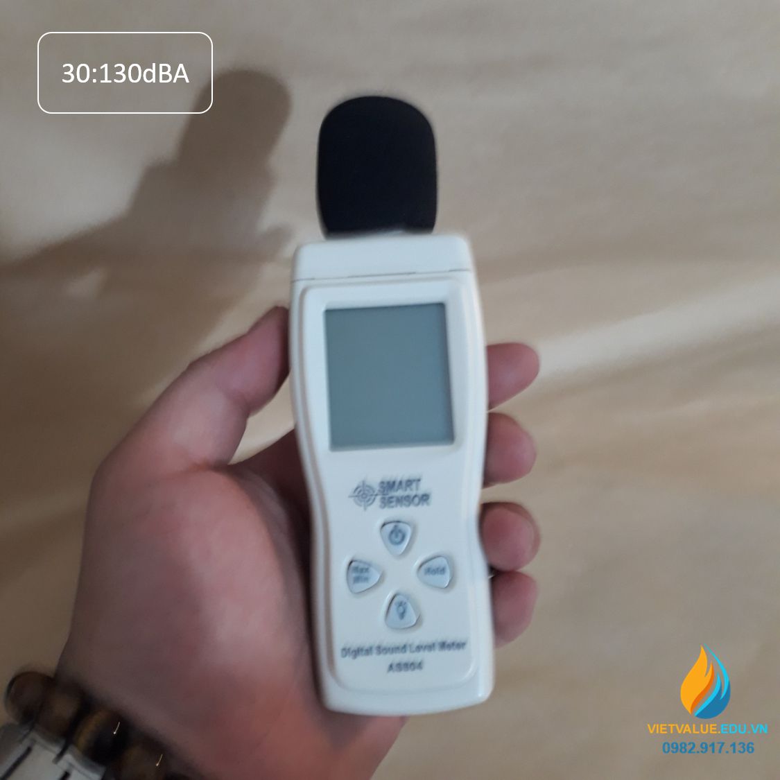 Máy đo âm thanh AS804 mức đo 130dBA, sai số 1.5dB, sản xuất theo công nghệ Đức