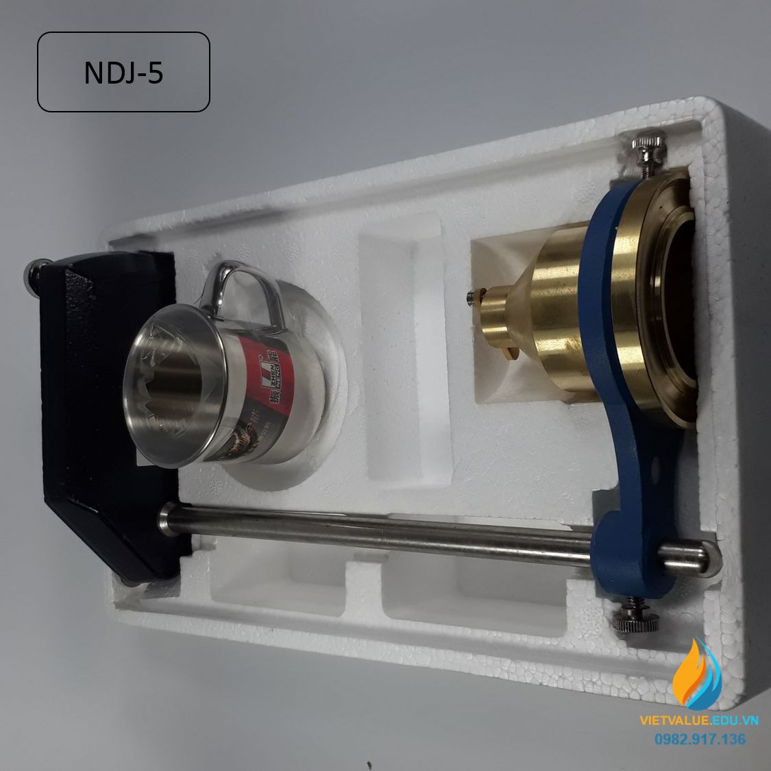 Máy đo độ nhớt NDJ-5 loại 4 ly phủ nhớt, nhớt kế đường kính 4mm