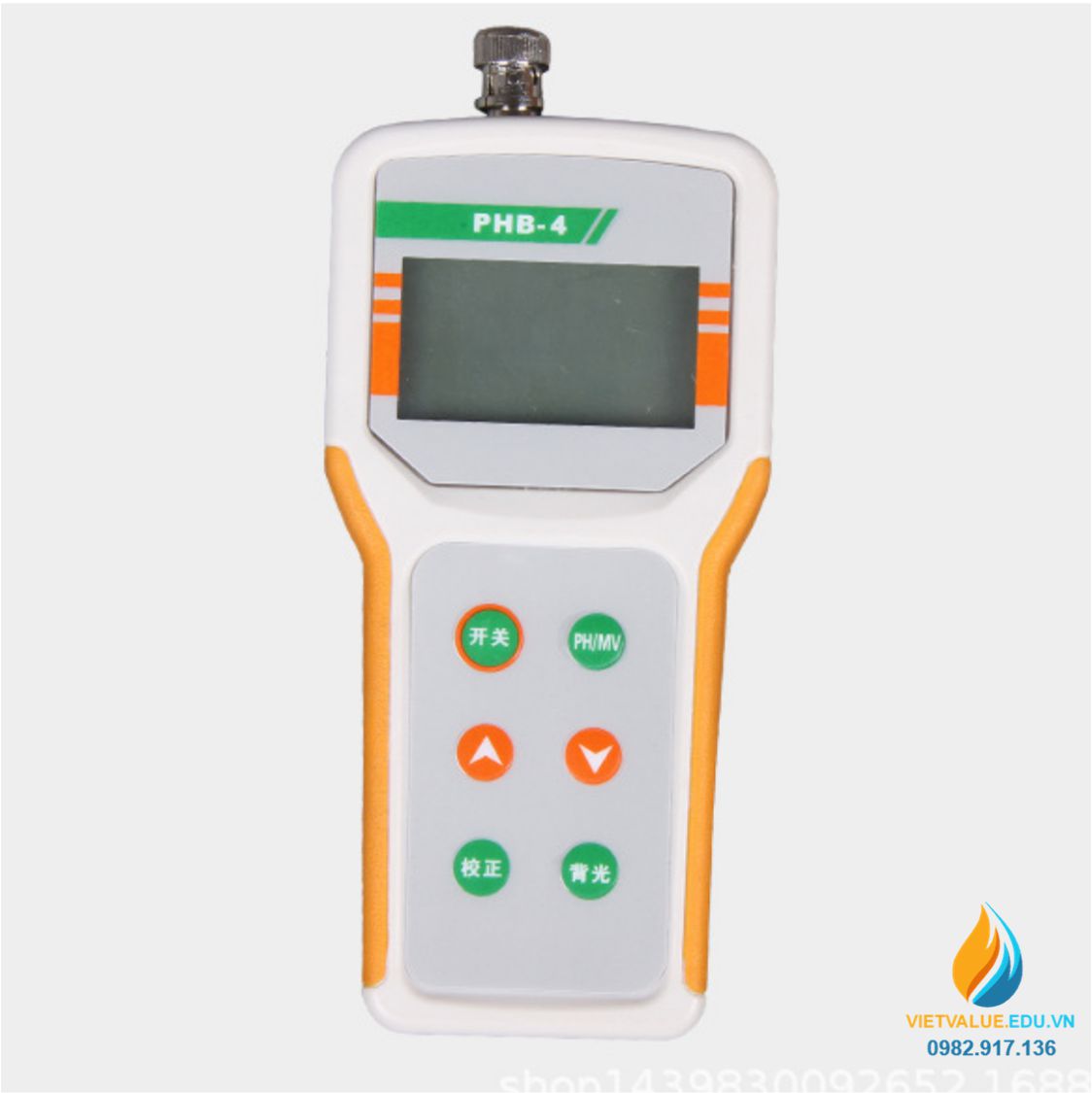 Máy đo Ph cầm tay PHB4, khoảng đo 0.00 đến 14.00 PH hiển thị LCD