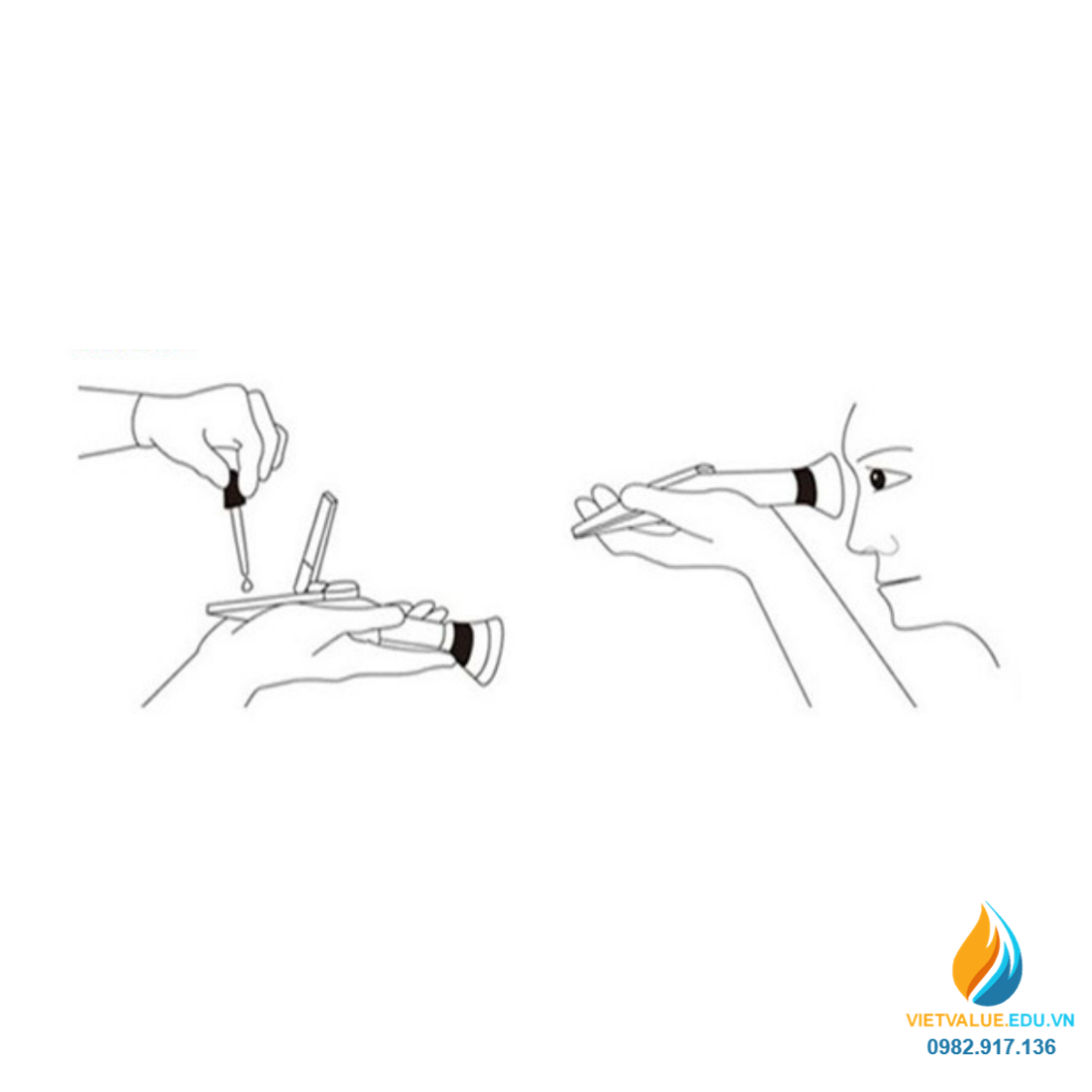 Máy đo khúc xạ cầm tay FXP018 đo độ ngọt 0-80%, tự đồng bù nhiệt ATC