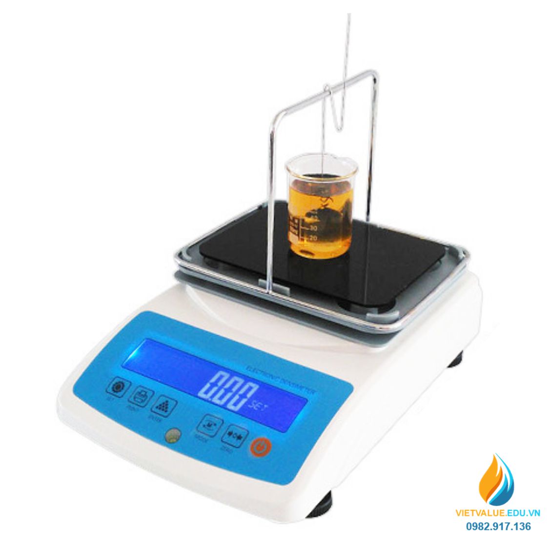 Máy đo mật độ MD3205L, khối lượng phân tích 300gam, độ chia 0.005g, hiển thị LCD