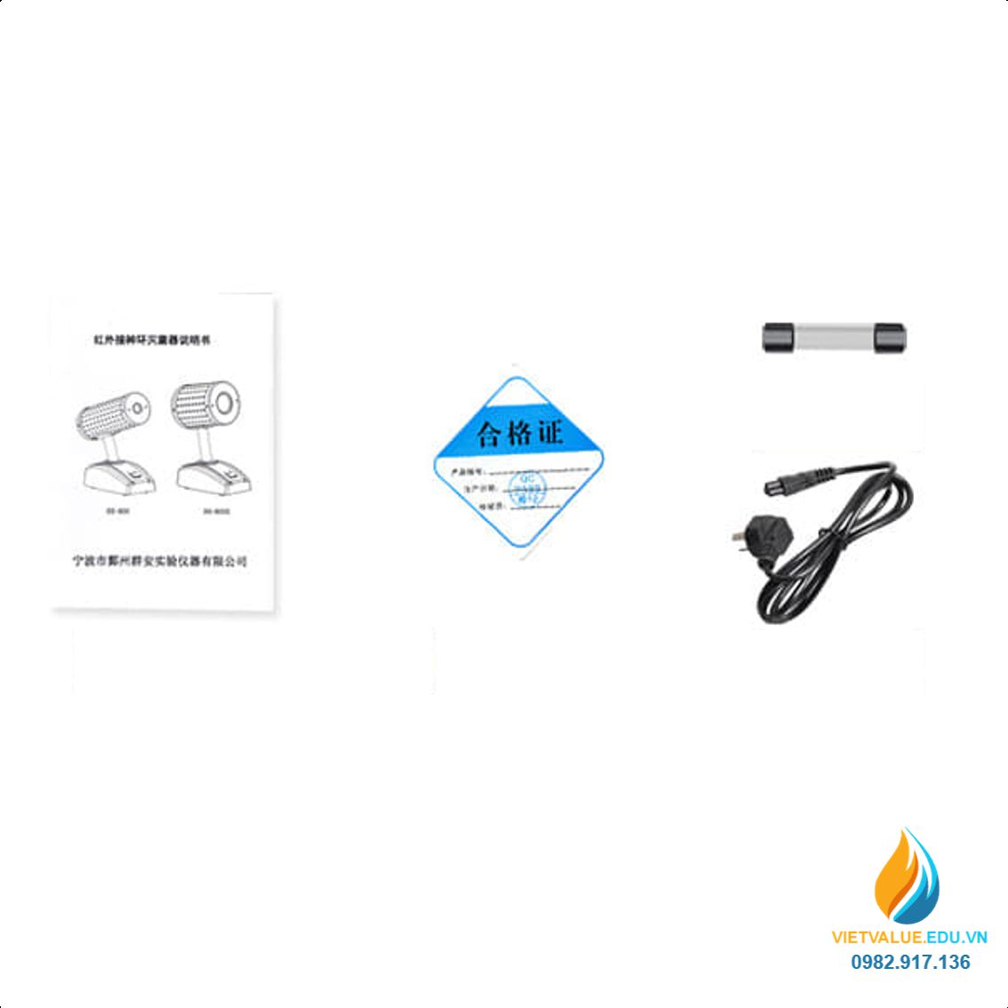 Máy khử trùng nhiệt tia hồng ngoại đường kính tia 14mm DS800