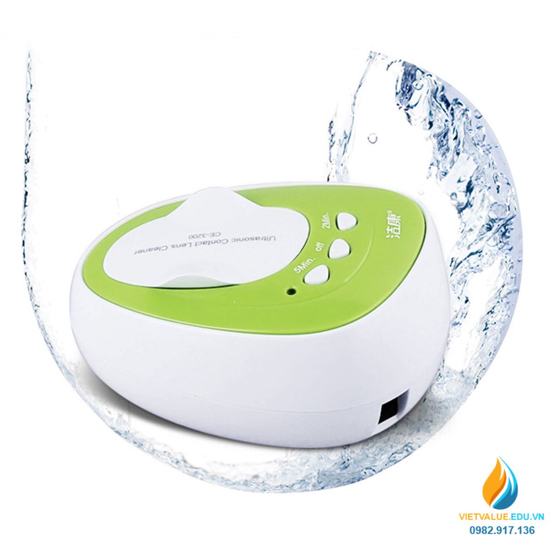 Máy rửa kính áp tròng bằng sóng siêu âm CE3200 công suất 7W, tần số rung 46KHz