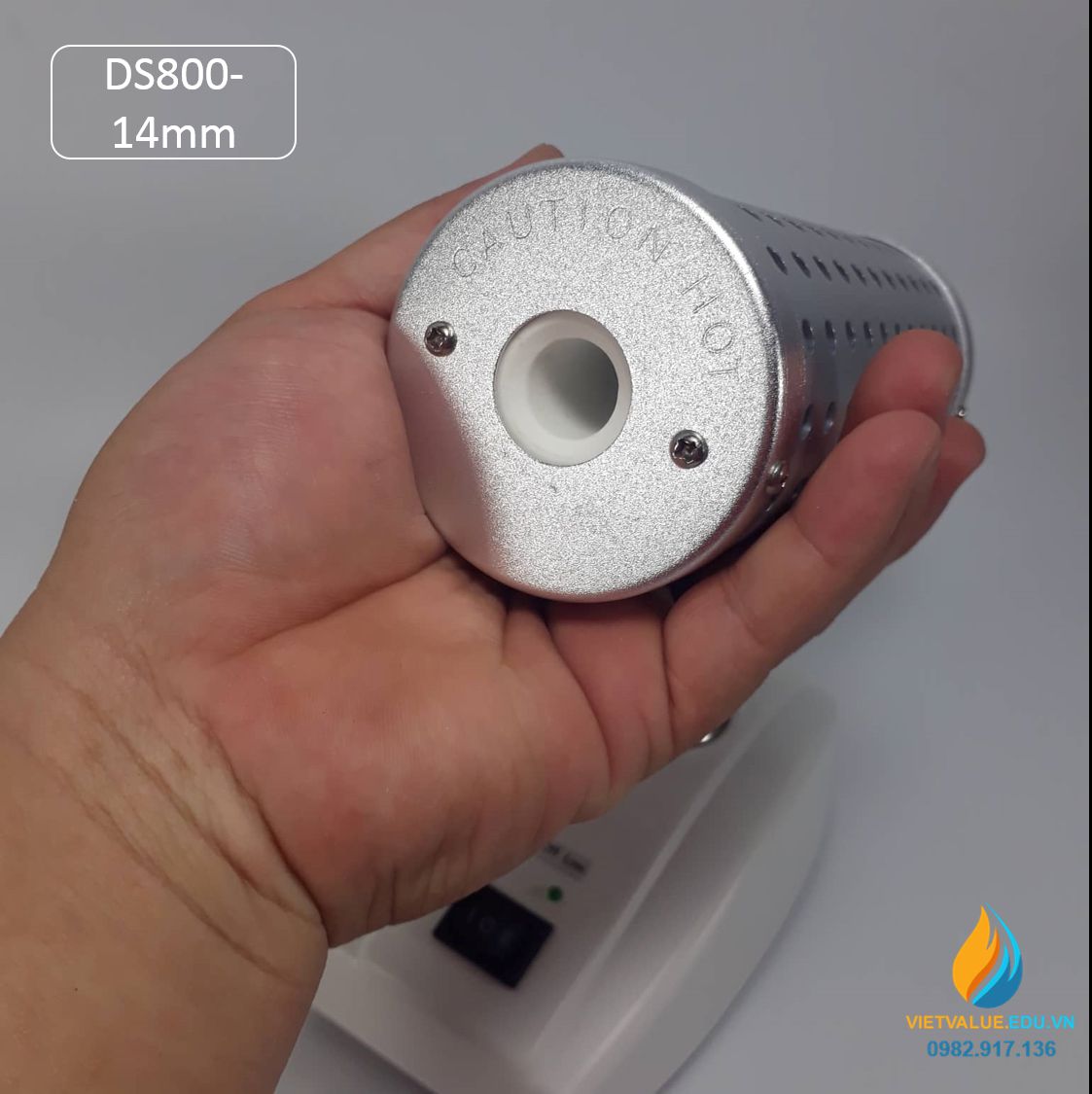 Máy khử trùng nhiệt tia hồng ngoại đường kính tia 14mm DS800