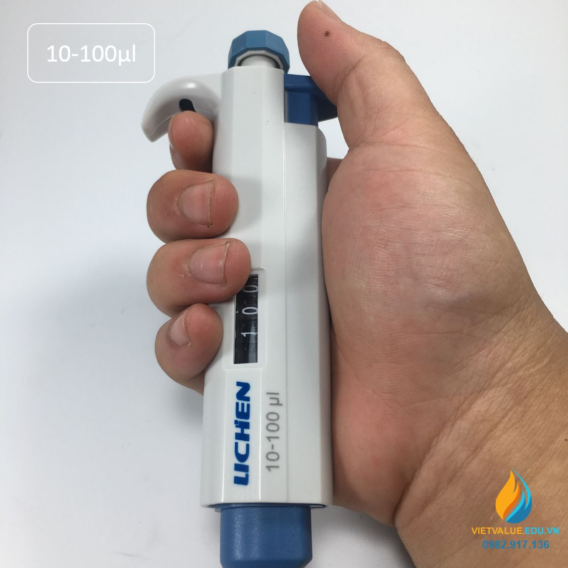 Micro pipet hút đơn kênh hãng Lichen đơn kênh mức hút từ 10-100μl