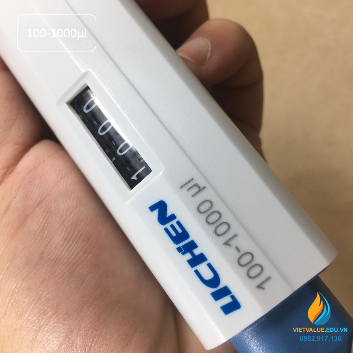 Micro pipet hút đơn kênh hãng Lichen đơn kênh mức hút từ 100-1000μl