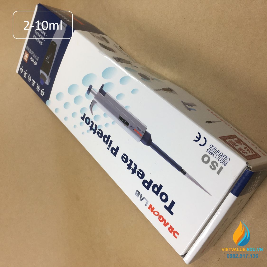 Micro pipette lấy mẫu vi mô đơn kênh, hãng Drangon lab, mức 2ml đến 10ml