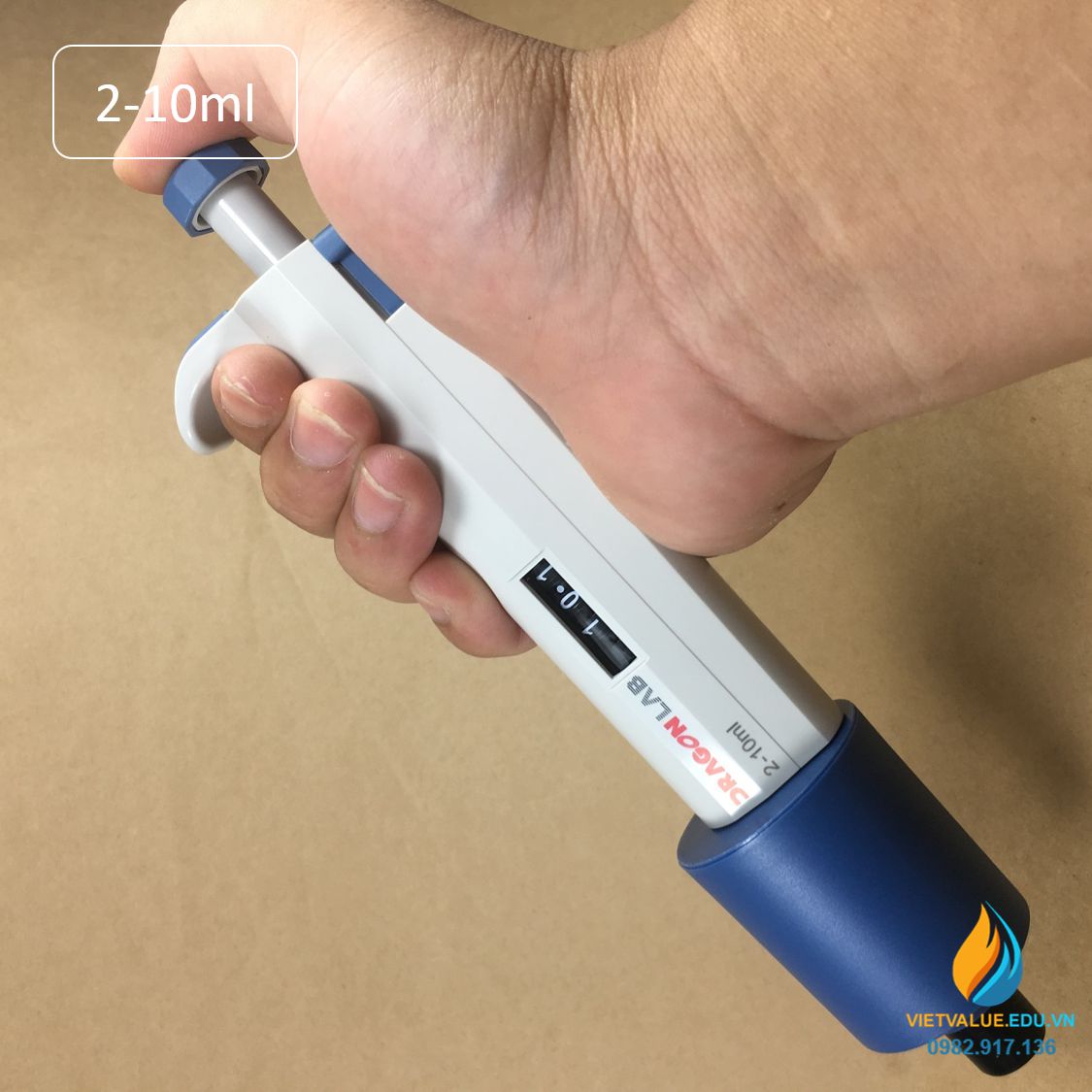 Micro pipette lấy mẫu vi mô đơn kênh, hãng Drangon lab, mức 2ml đến 10ml