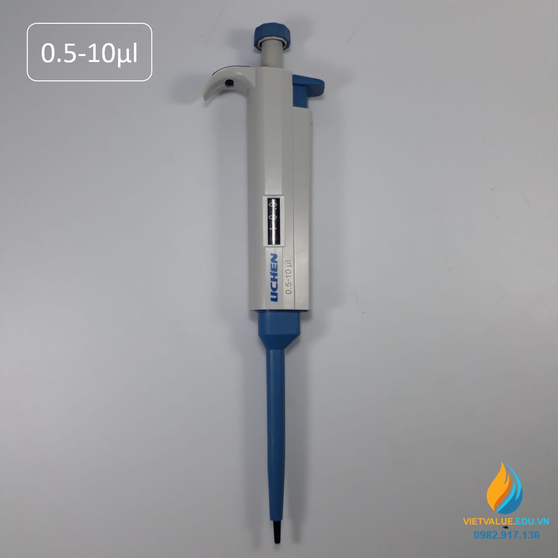 Micropipette 0,5-10μl đơn kênh Lichen, micropipet hút phòng thí nghiệm