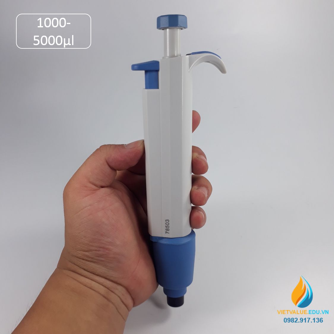 Micropipette 1000-5000μl đơn kênh Lichen, micropipet hút phòng thí nghiệm