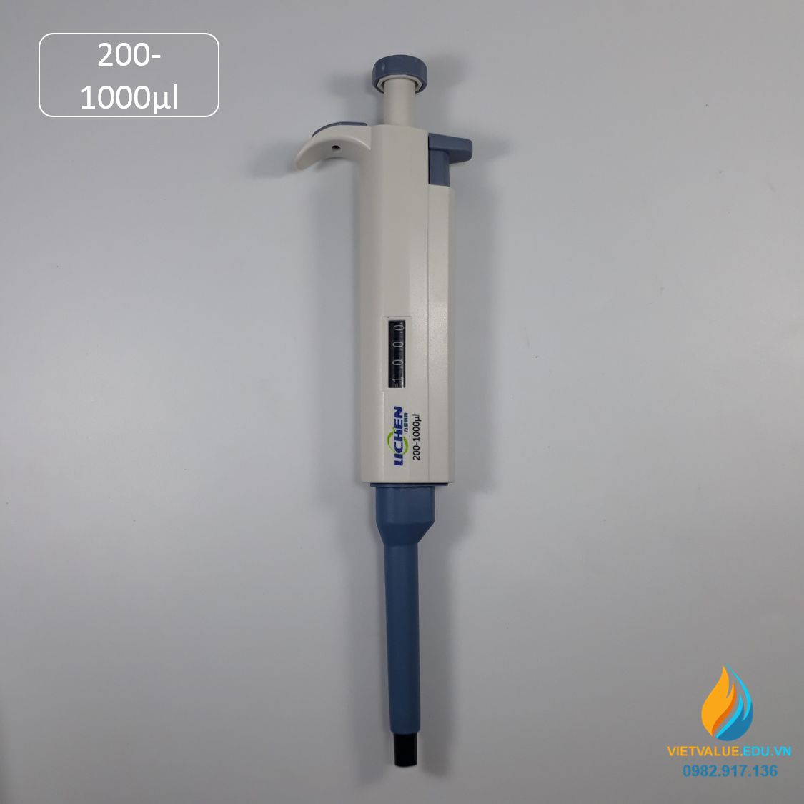 Micropipette 200-1000μl đơn kênh Lichen, micropipet hút phòng thí nghiệm