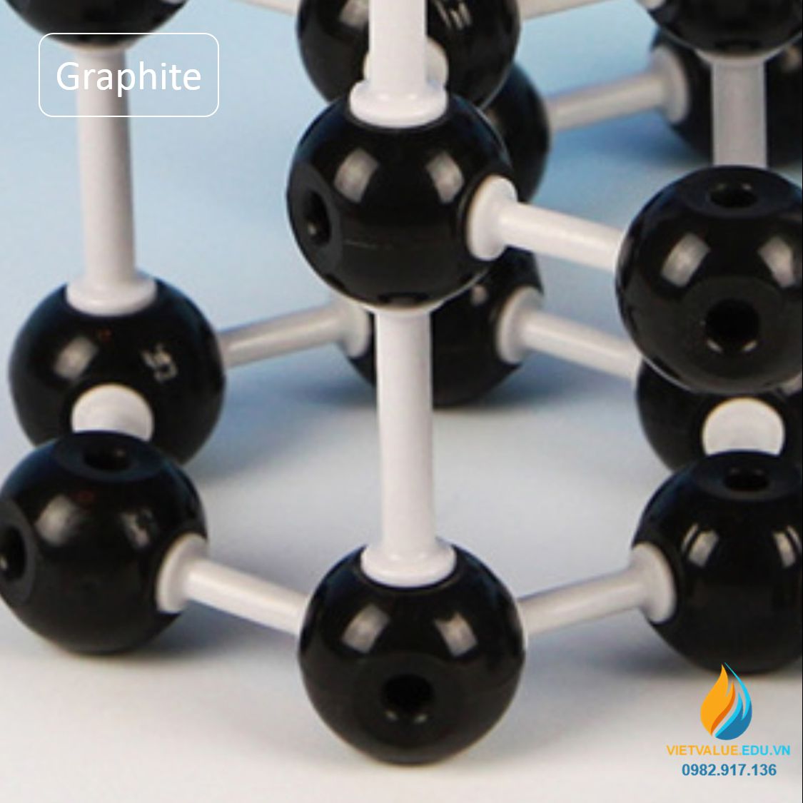 Mô hình phân tử Graphite, than chì, mô hình phân tử hóa học