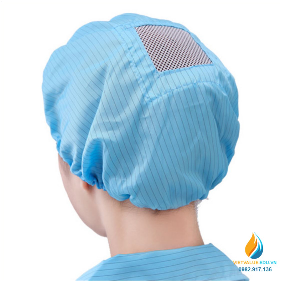 Mũ chùm đầu chống tĩnh điện, chống bám bụi thiết bị phòng sạch điện tử
