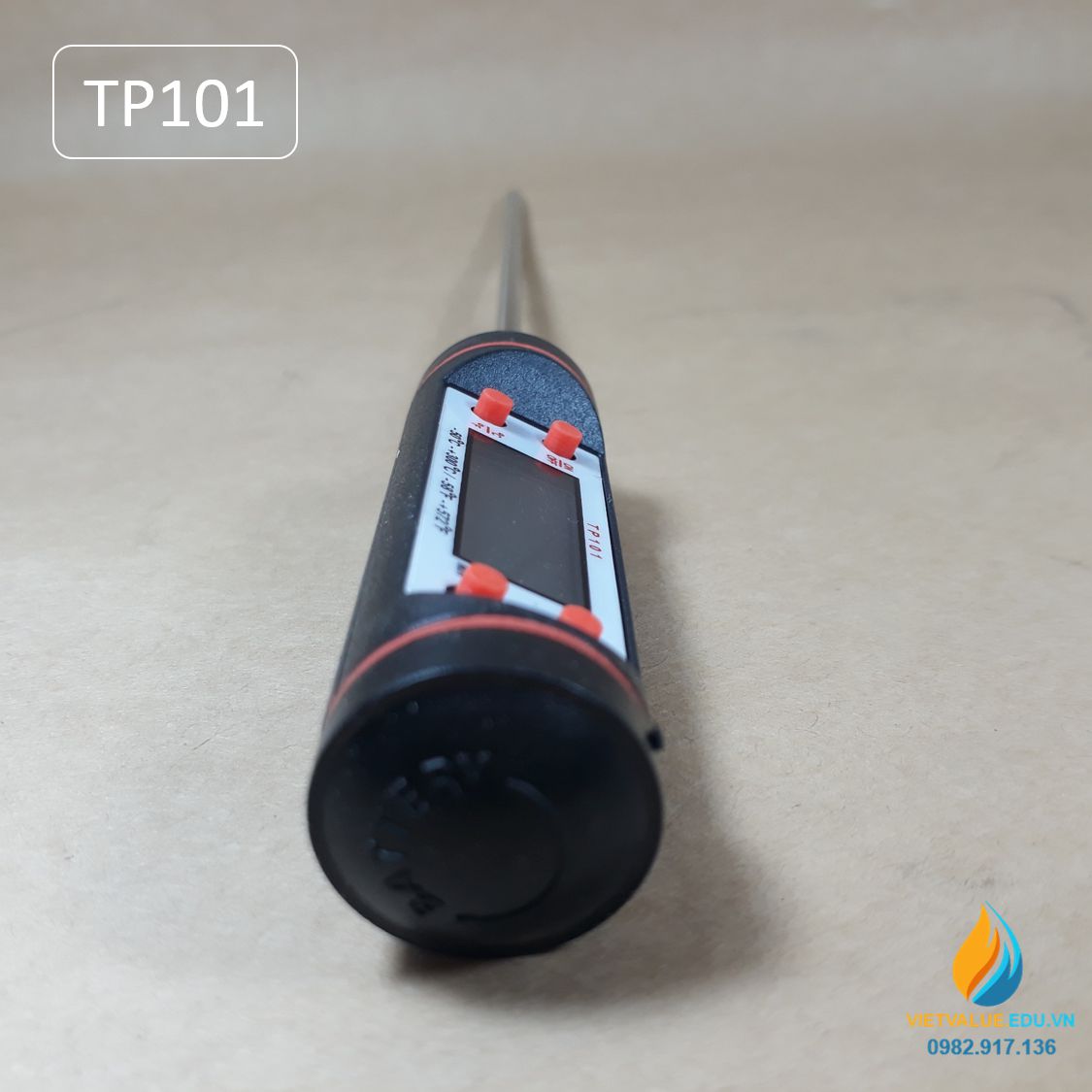 Nhiệt kế que điện tử TP101 khoảng đo từ - 50 đến 300 độ C chiều dài que 15cm, độ chính xác cao