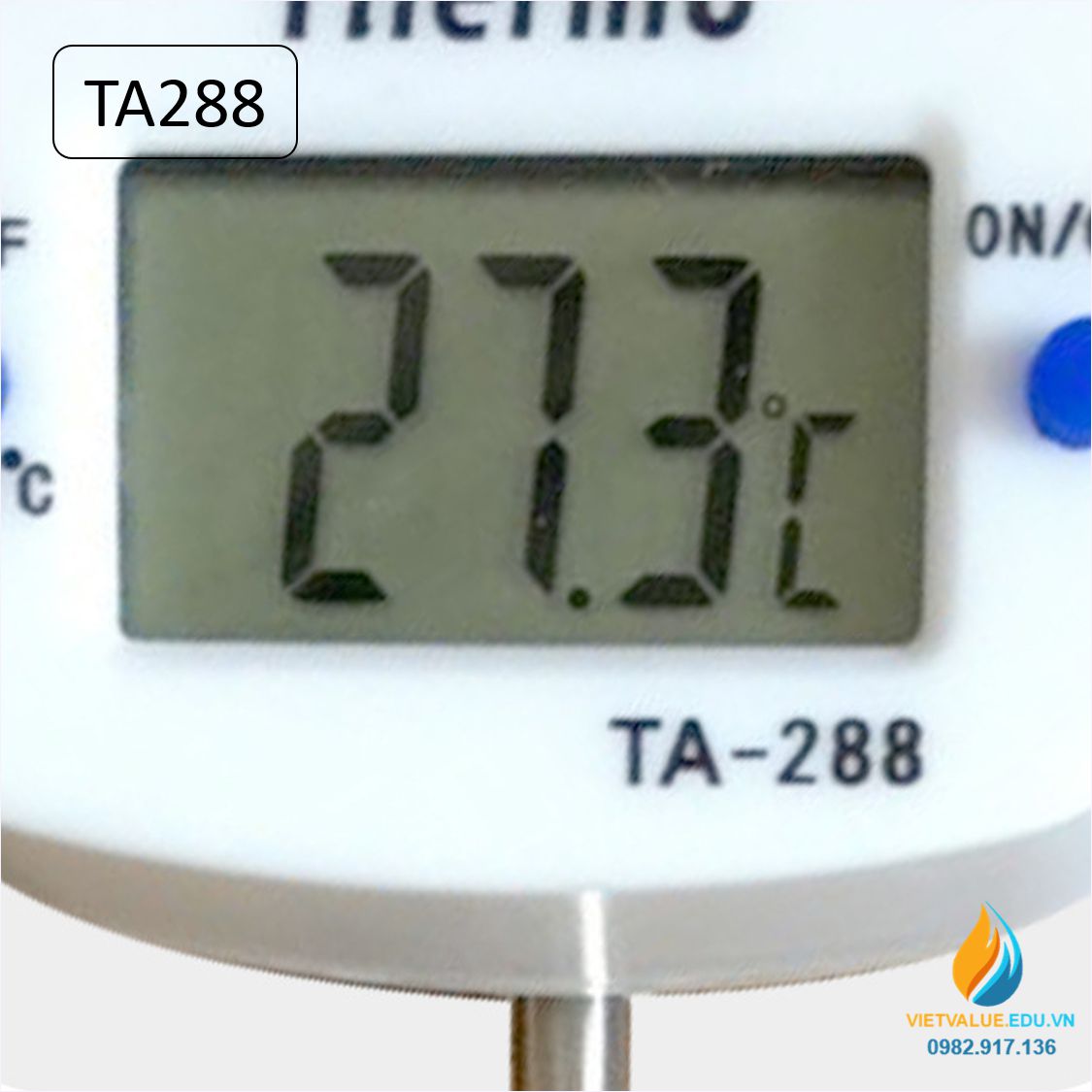 Nhiệt kế điện tử que TA288 khoảng đo từ - 50 đến 300 độ C chiều dài que 15cm, độ chính xác cao