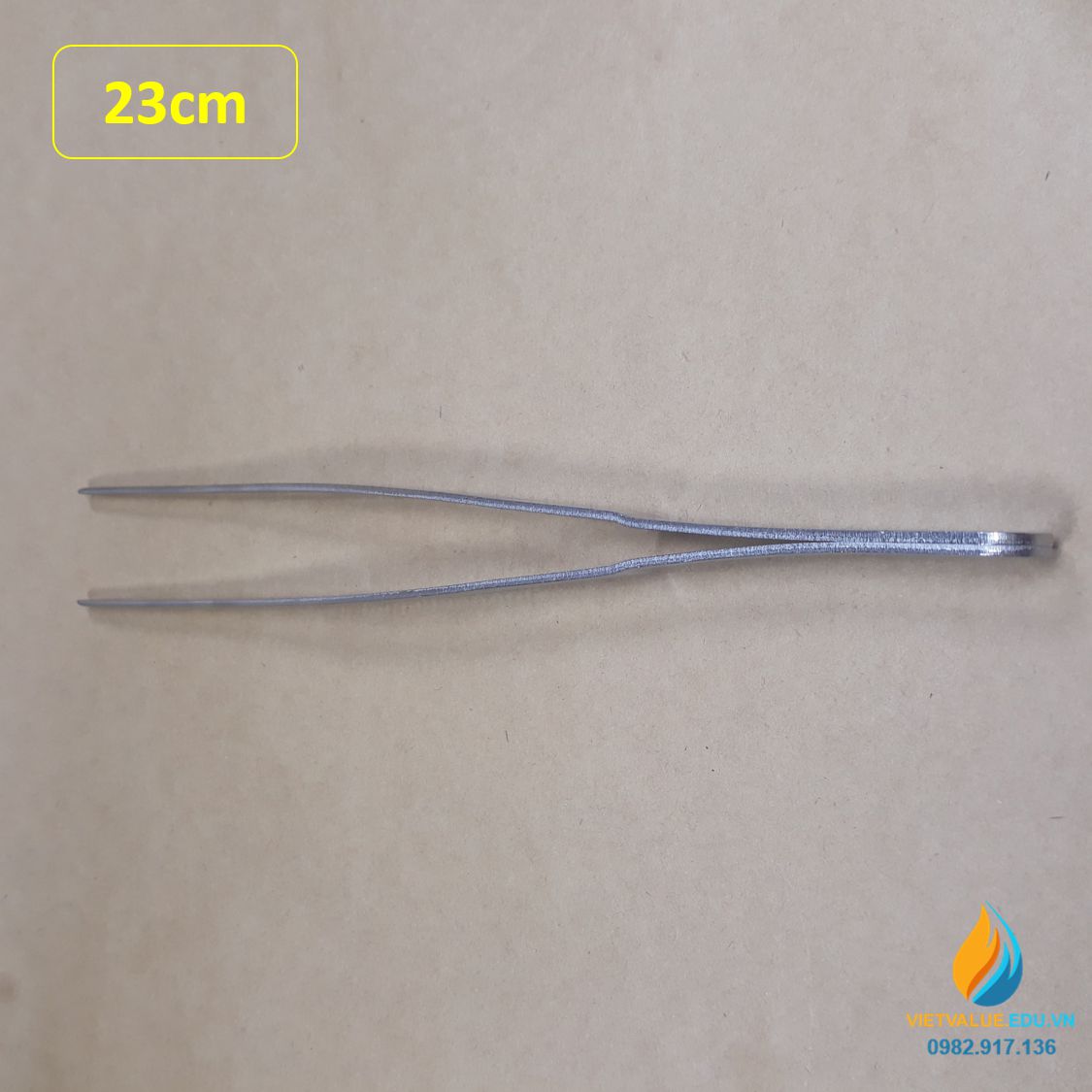 Nhíp gắp mẫu vật phòng thí nghiệm théo không gỉ, dài 20cm, bản to