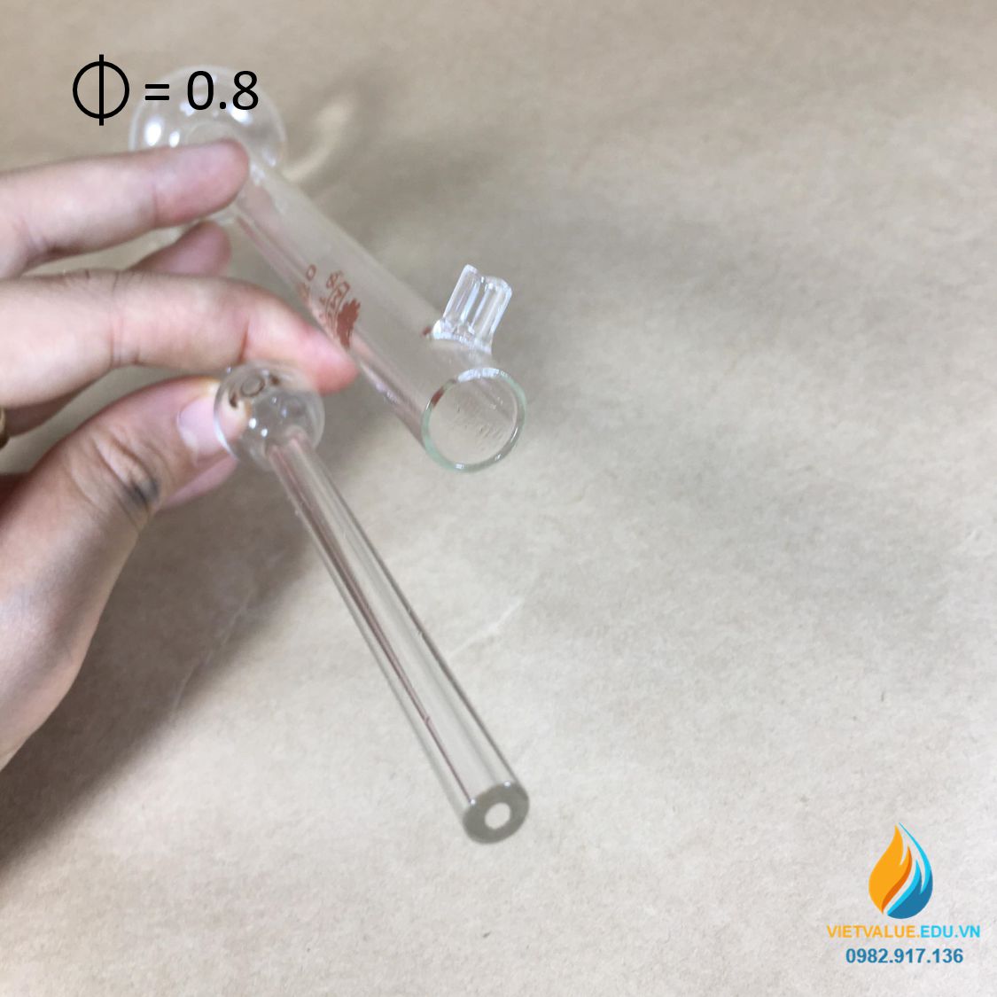 Nhiệt kế thủy ngân khoảng đo -10 đến 110 độ C, dài 30cm, vạch chia 1 độ C