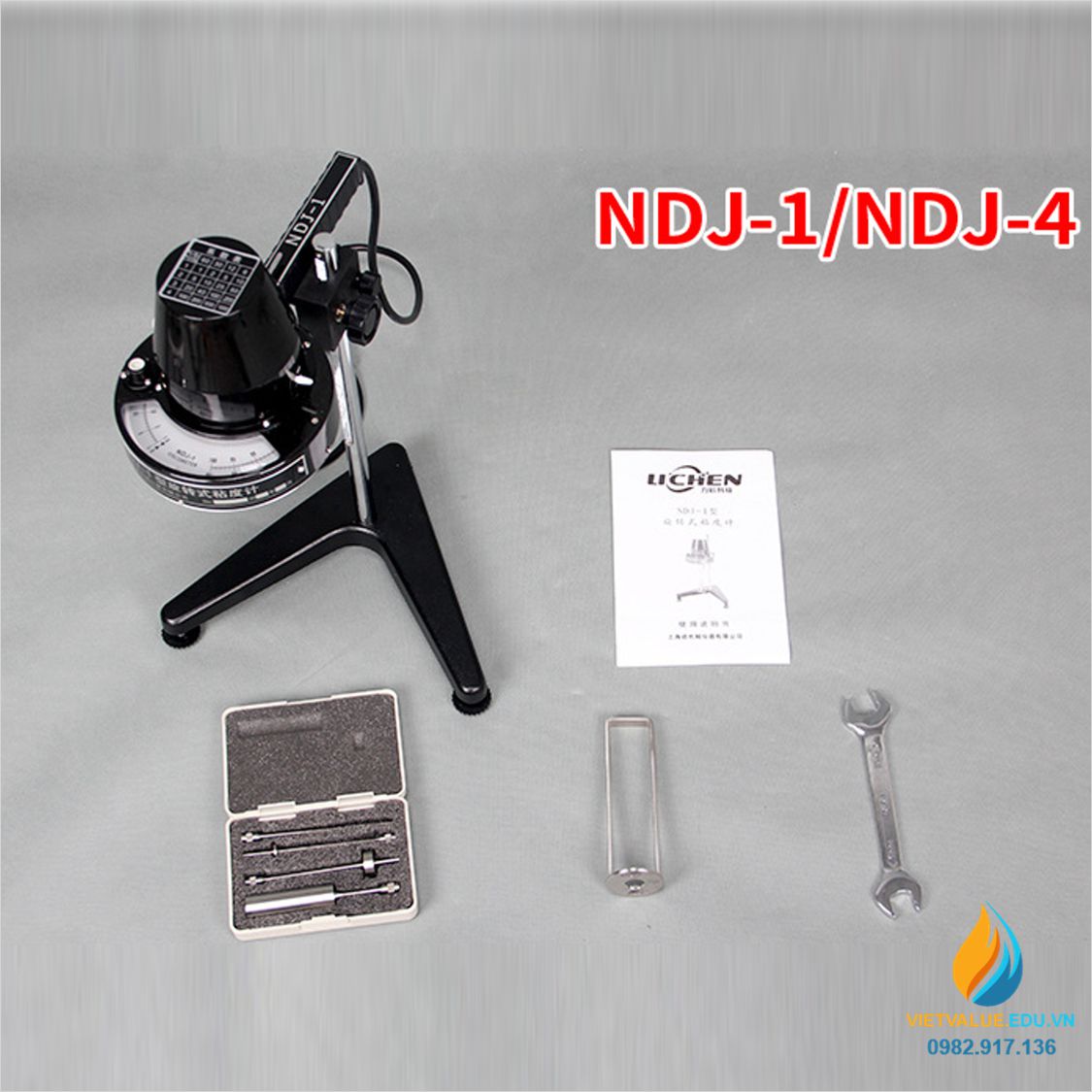 Máy đo độ nhớt NDJ-1, hiển thị cơ, khoảng hoạt động từ 0 đến 10000mpa.s