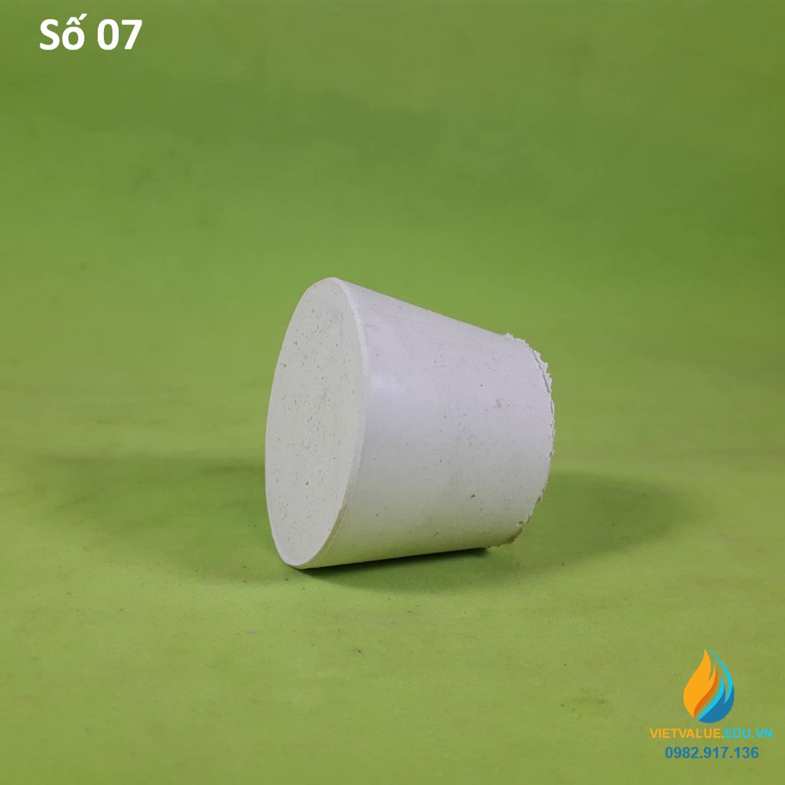Nút cao su số 7 nắp bình,đáy lớn 38mm, đáy bé 29mm, cao 29mm