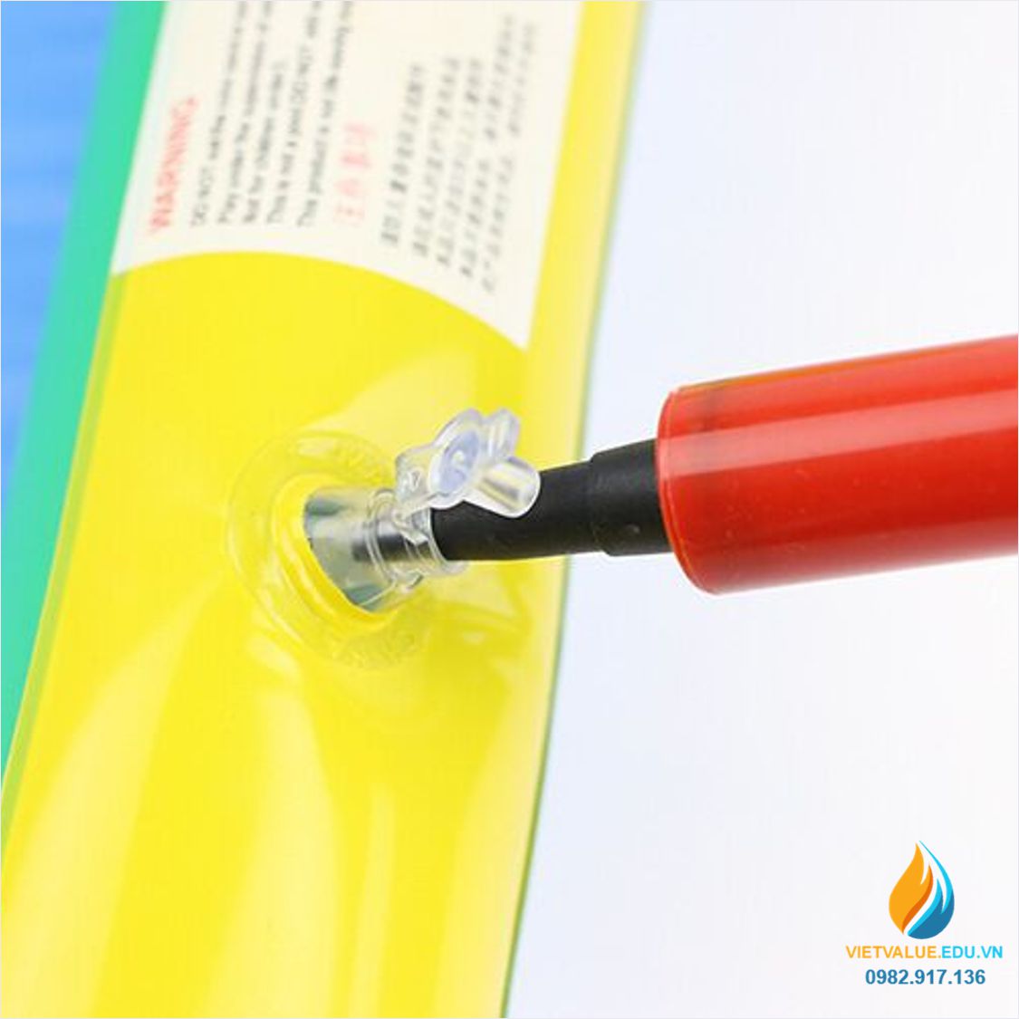 Ống bơm bóng, dụng cụ bơm bóng, đồ chơi thực hành ngoại khóa cho học sinh