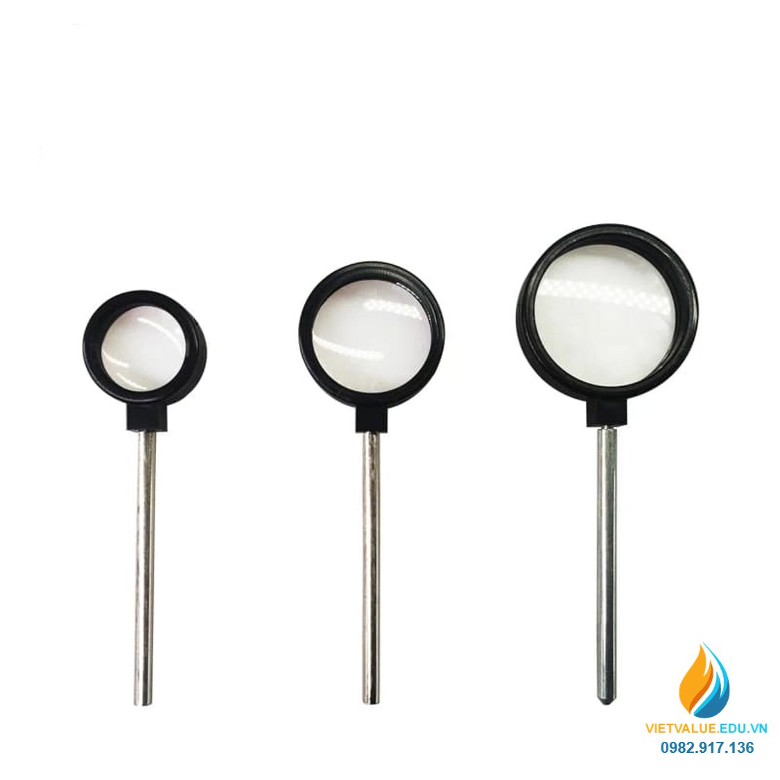 Ống hội tụ, thanh cắm, đường kính 4 cm, tiêu cự 10cm