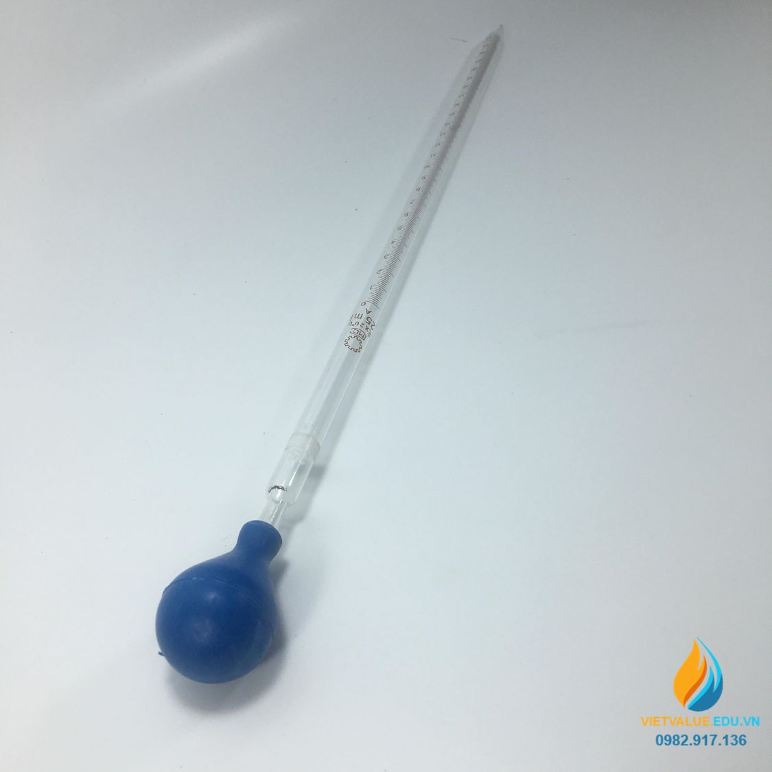 Ống hút thủy tinh, vạch chia, dung tích 25ml