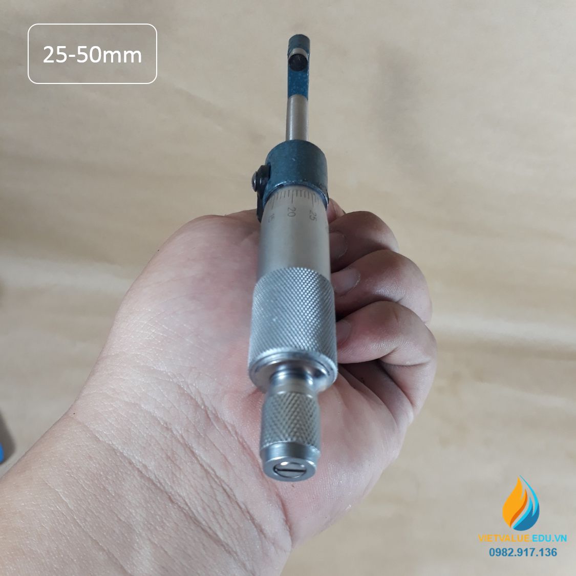 Thước kẹp panme phạm vi đo 25-50mm, giá trị đọc 0.01mm, thép không gỉ chất lượng cao