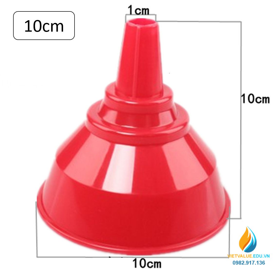 Phễu nhựa có màng lọc 10cm