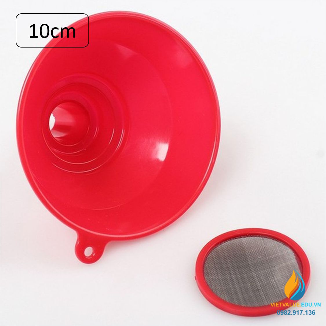 Phễu nhựa có màng lọc 10cm