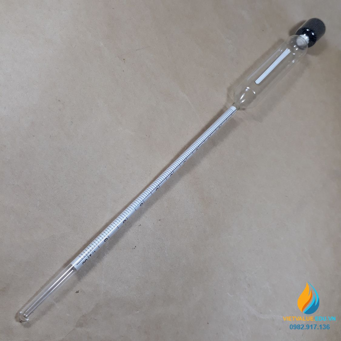 Tỷ trọng kế 1,2-1,3, tỷ trọng kế thủy tinh đo trọng lượng riêng của mẫu chính xác cao