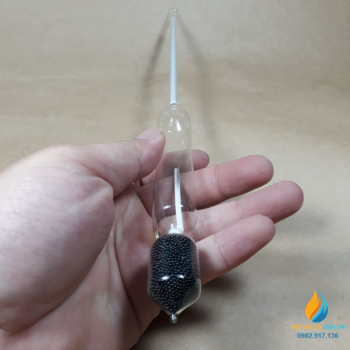 Tỷ trọng kế 1,2-1,3, tỷ trọng kế thủy tinh đo trọng lượng riêng của mẫu chính xác cao