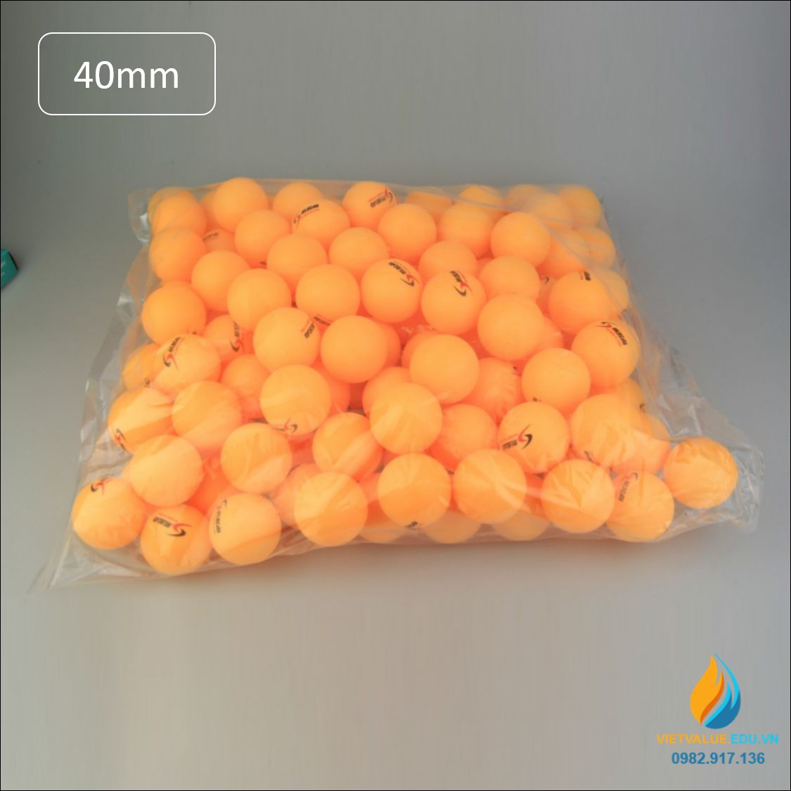 Bóng bàn đường kính 40mm, nhựa, độ cứng cao, dụng cụ thực hành stem