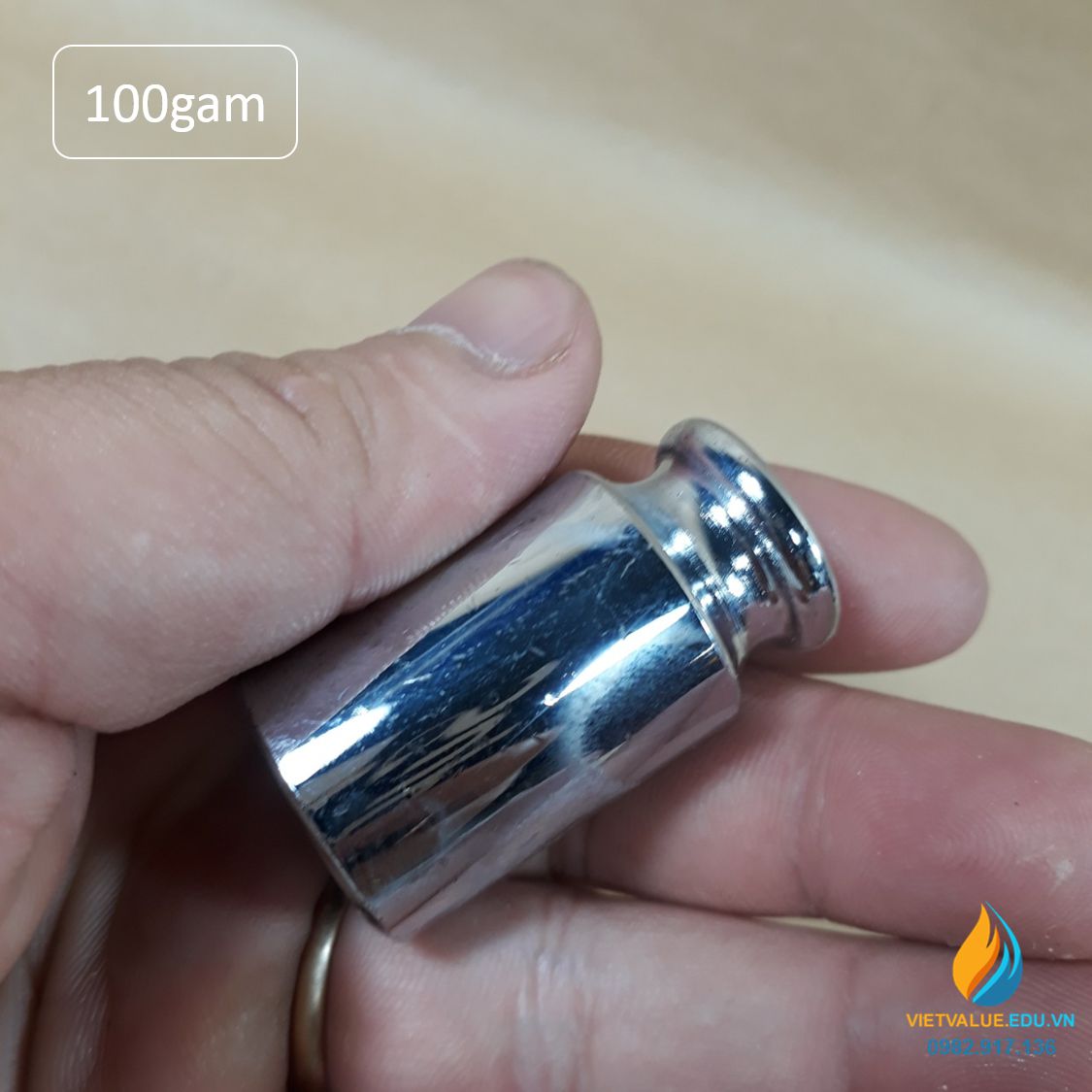 Quả nặng định lượng 100gam, quả cân 100gam độ chính xác cao