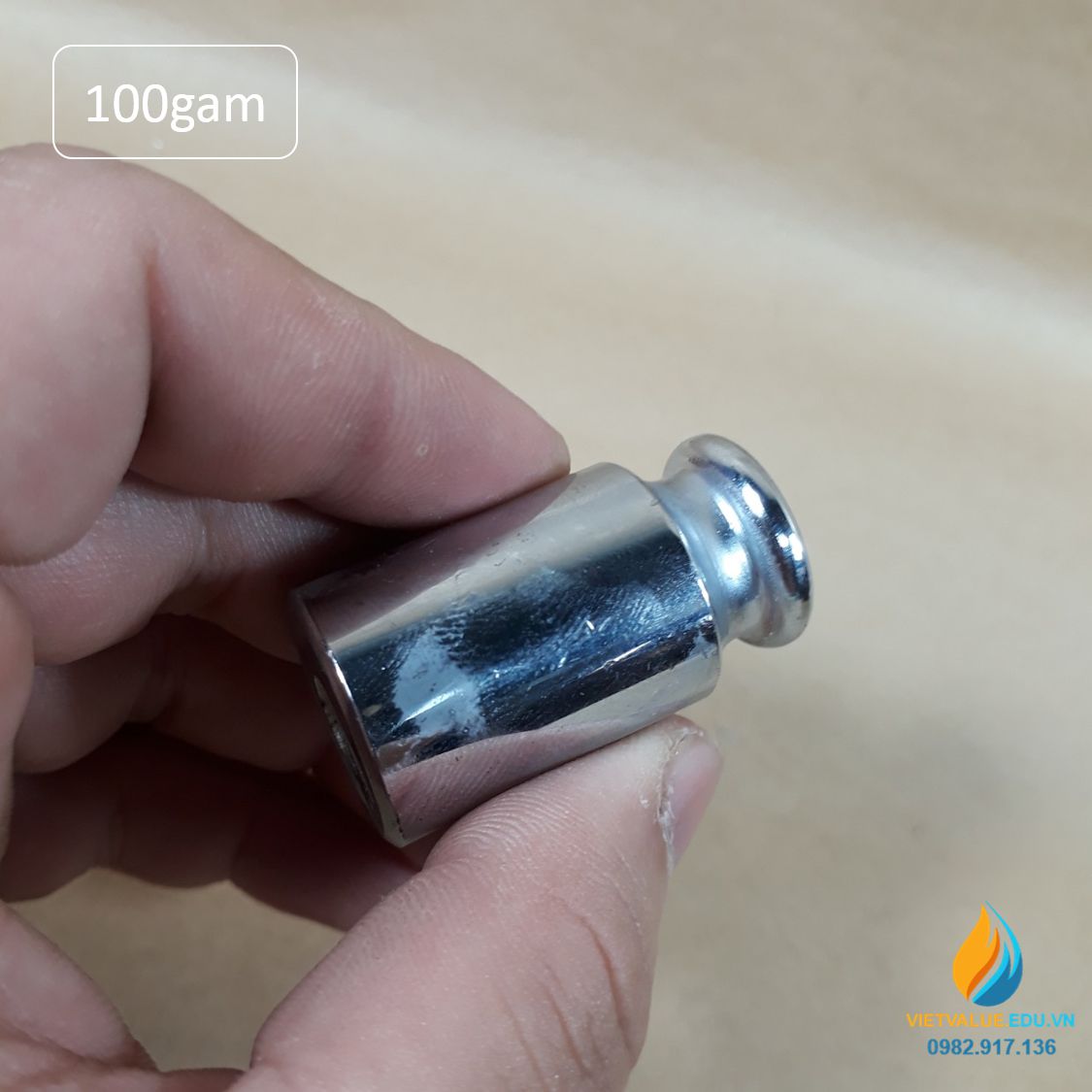 Quả nặng định lượng 100gam, quả cân 100gam độ chính xác cao