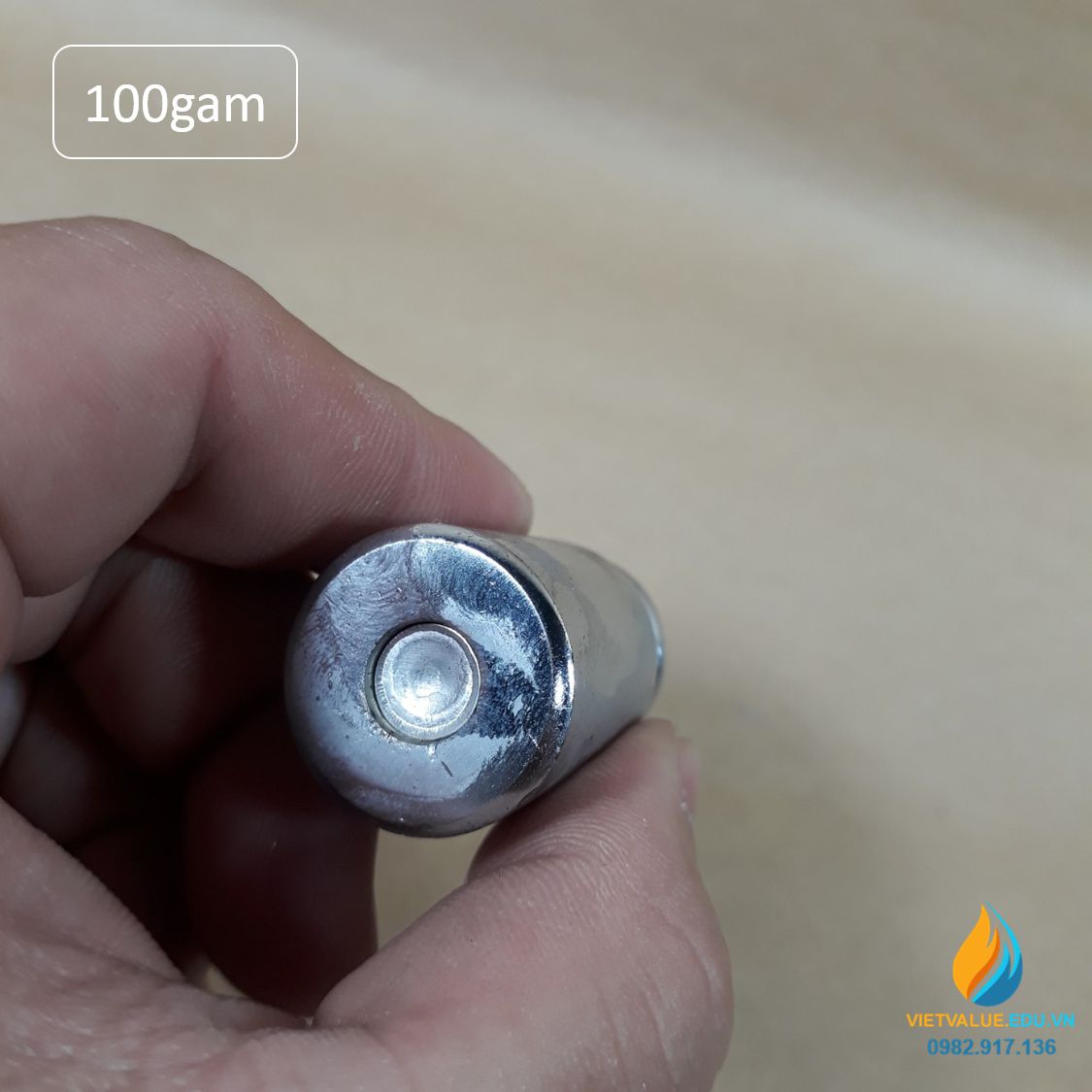 Quả nặng định lượng 100gam, quả cân 100gam độ chính xác cao