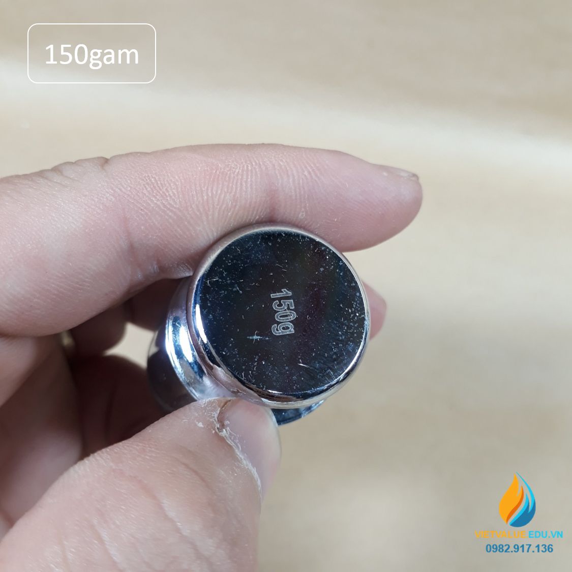 Quả nặng định lượng 150gam, quả cân 150gam độ chính xác cao