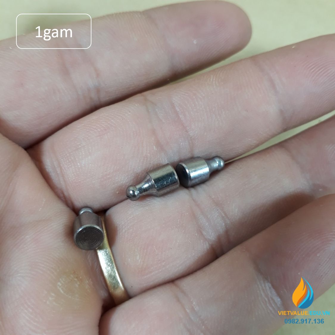 Quả nặng định lượng 1gam, quả cân 1gam độ chính xác cao