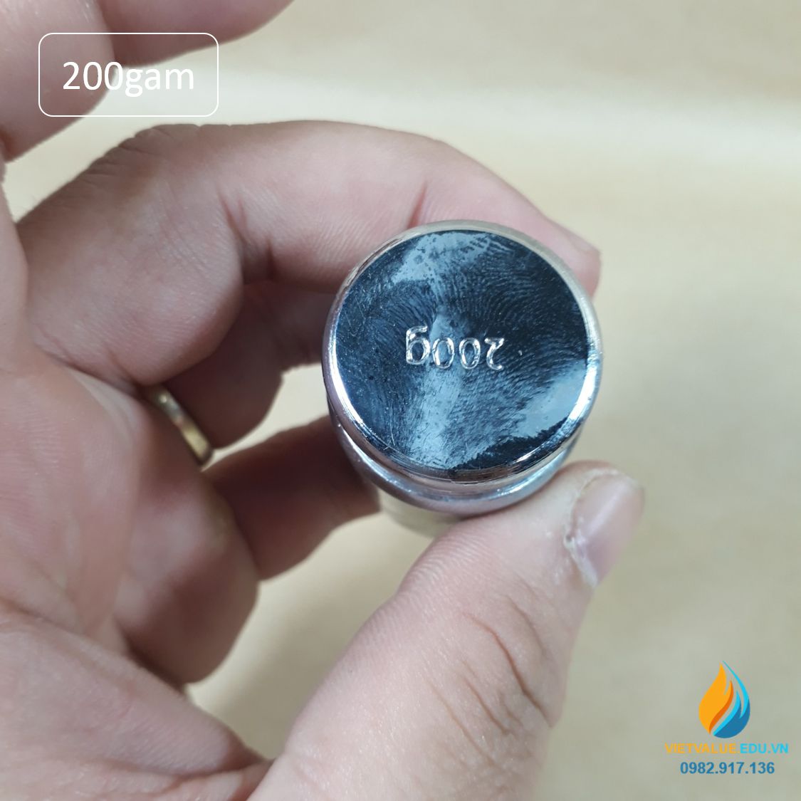 Quả nặng định lượng 200gam, quả cân 200gam độ chính xác cao