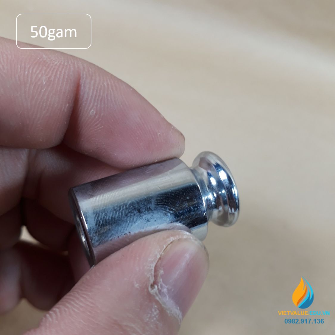 Quả nặng định lượng 50gam, quả cân 50gam độ chính xác cao