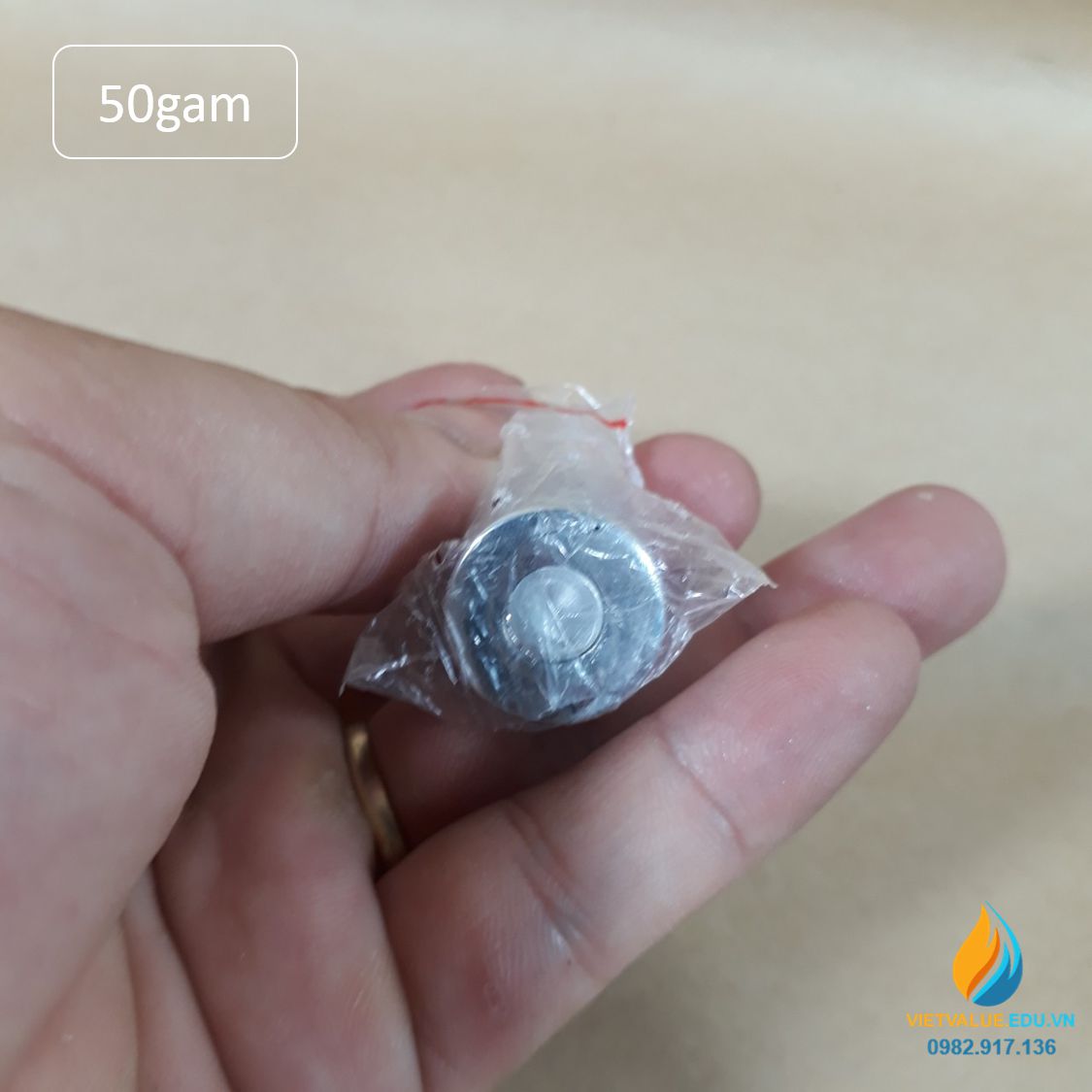 Quả nặng định lượng 50gam, quả cân 50gam độ chính xác cao