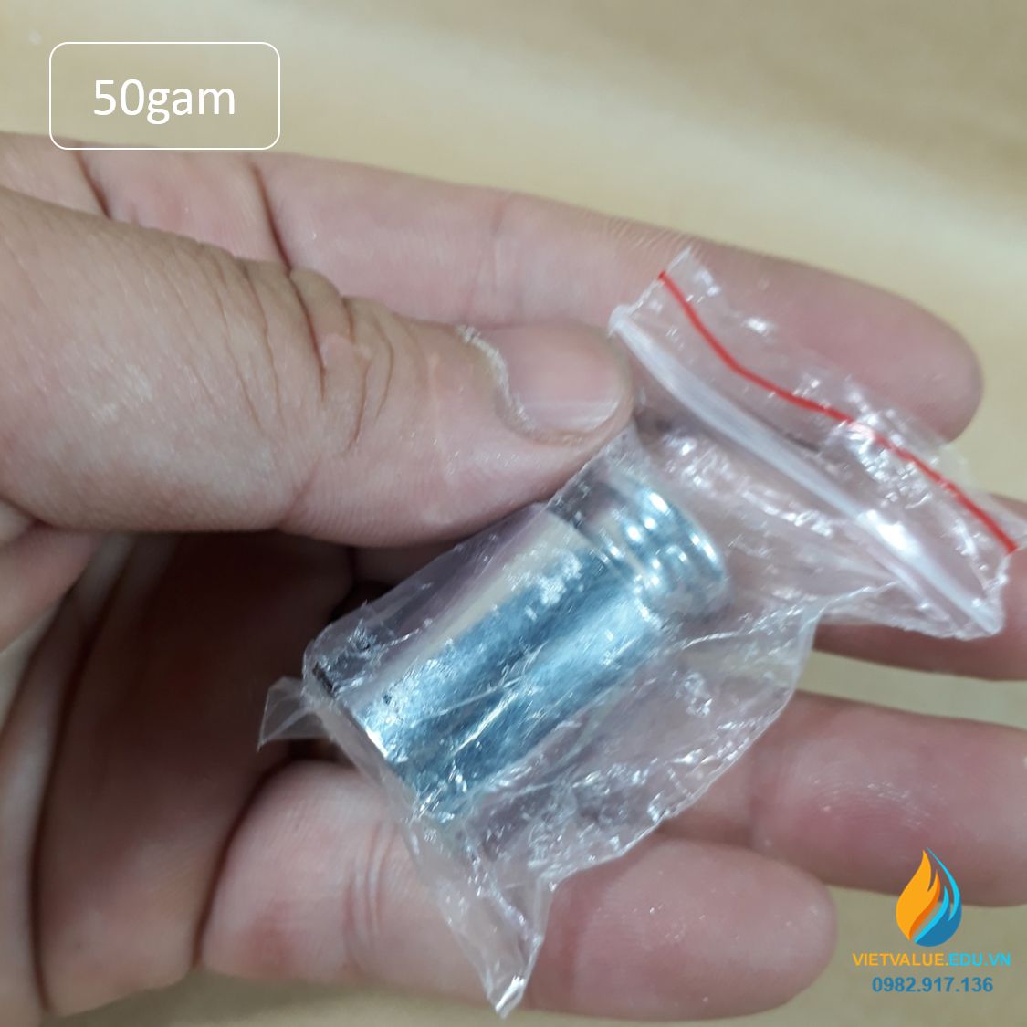 Quả nặng định lượng 50gam, quả cân 50gam độ chính xác cao