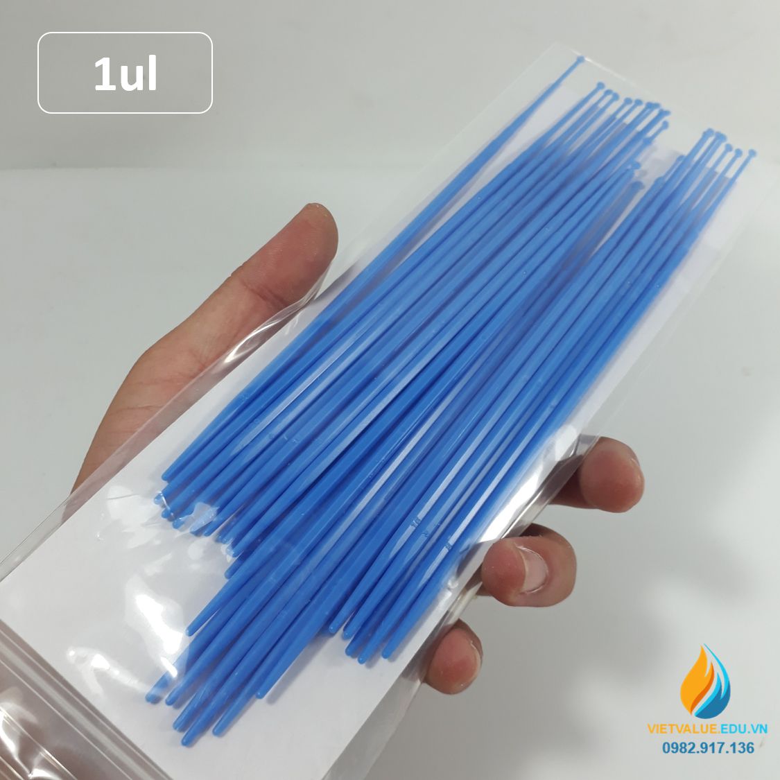 Que cấy vi sinh 1ul, que cấy tiệt trùng hoàn toàn, đóng gói túi 100 que, hãng Biologix Mỹ