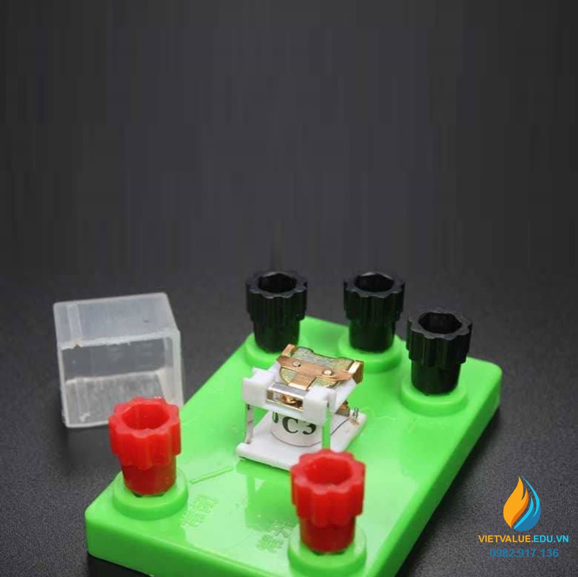 Rơ le lắp ráp mạch điện thực hành vật lý, điện áp ngắt 3 V, nhựa ABS cao cấp