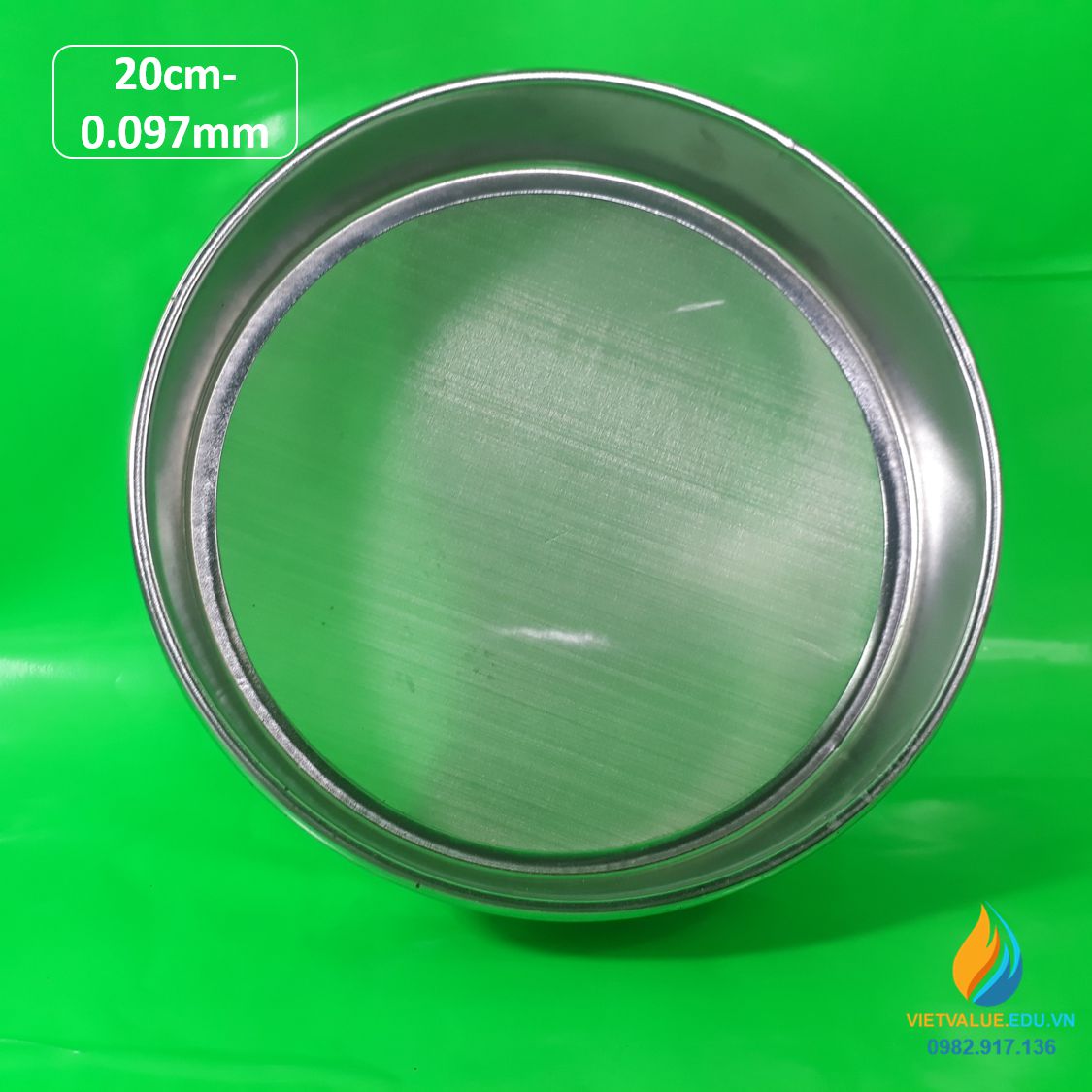 Sàng rây tiêu chuẩn đường kính 20cm kích thước mắt sàng 0.097mm, mã sàng số 160