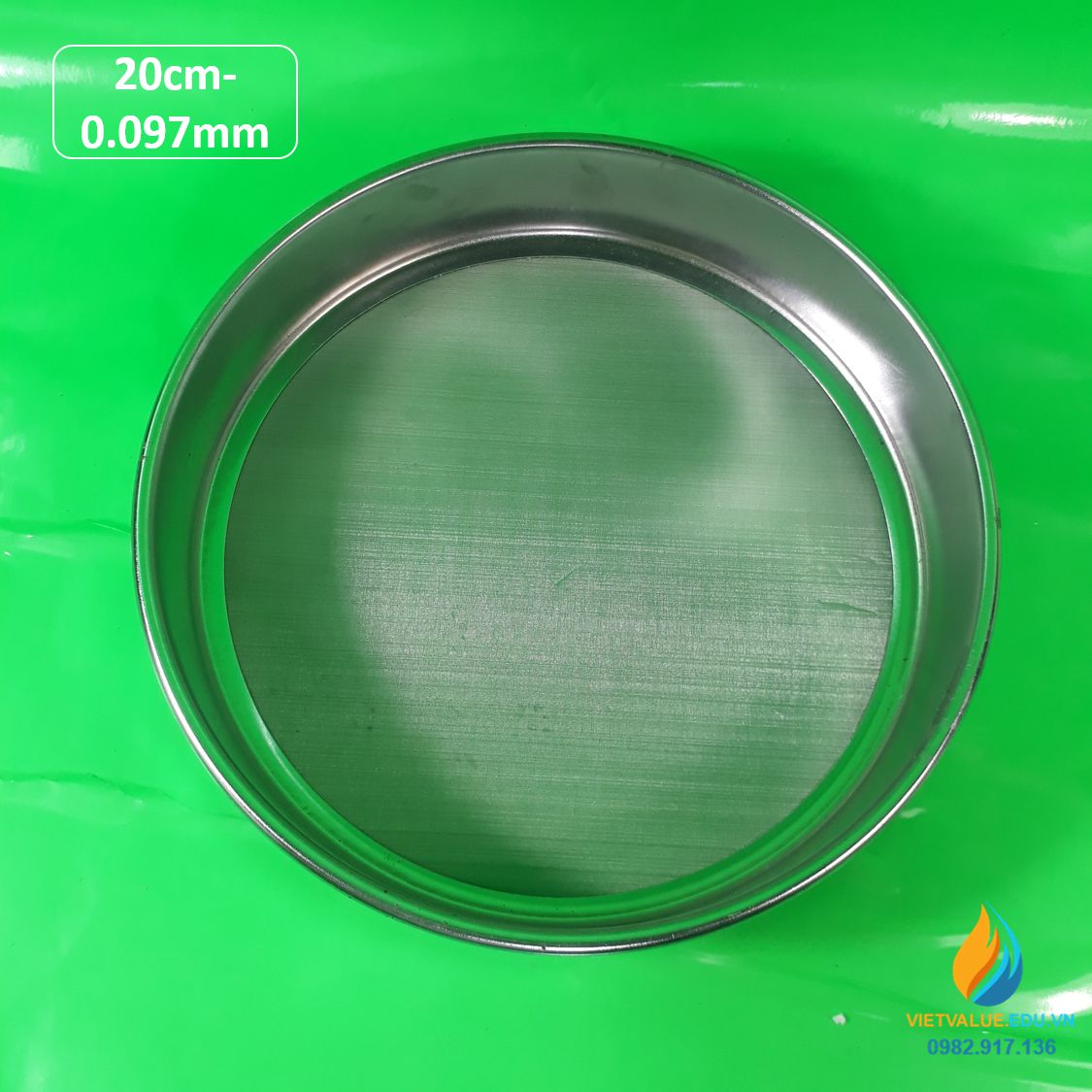 Sàng rây tiêu chuẩn đường kính 20cm kích thước mắt sàng 0.097mm, mã sàng số 160