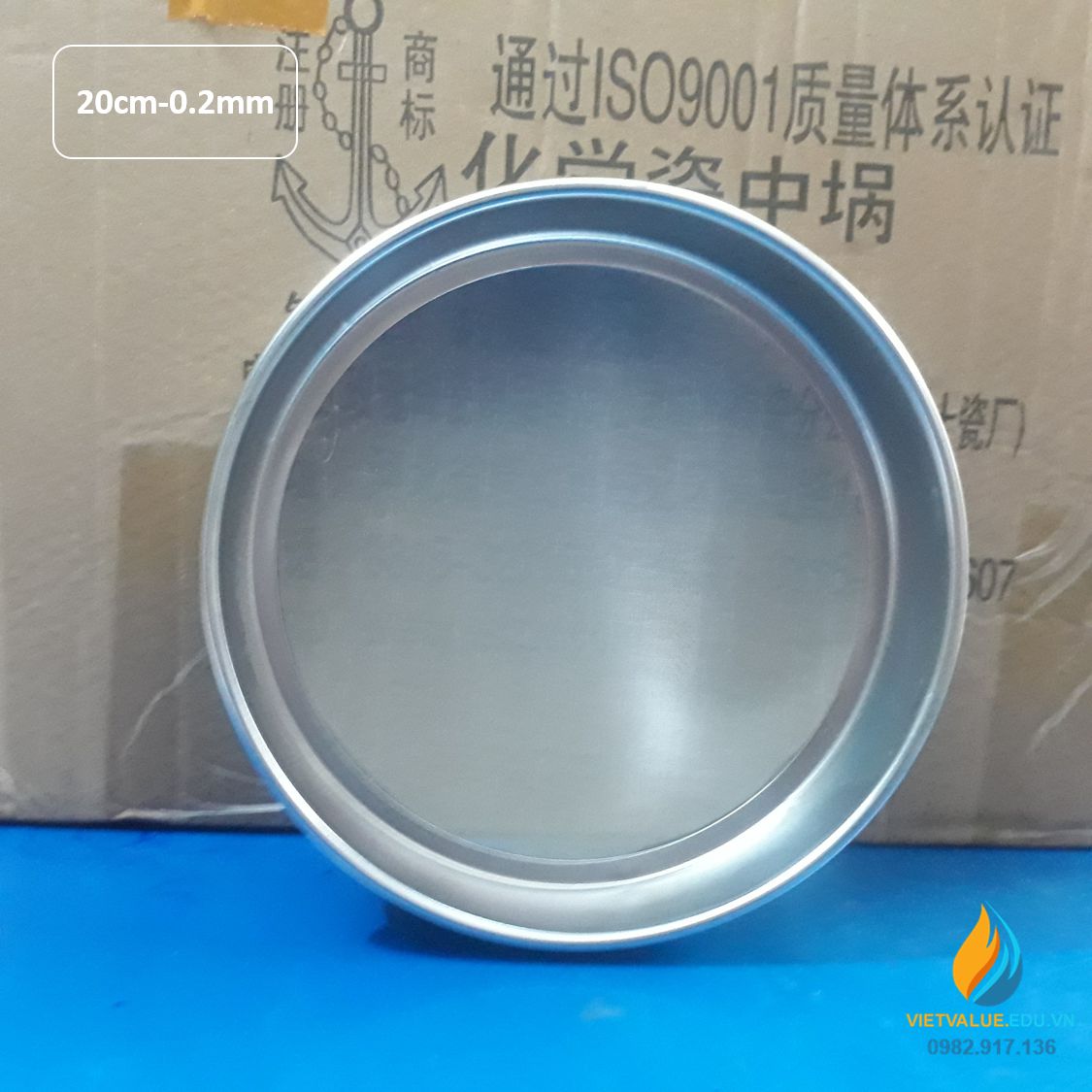 Sàng rây tiêu chuẩn đường kính 20cm kích thước mắt sàng 0.2mm, mã sàng số 75