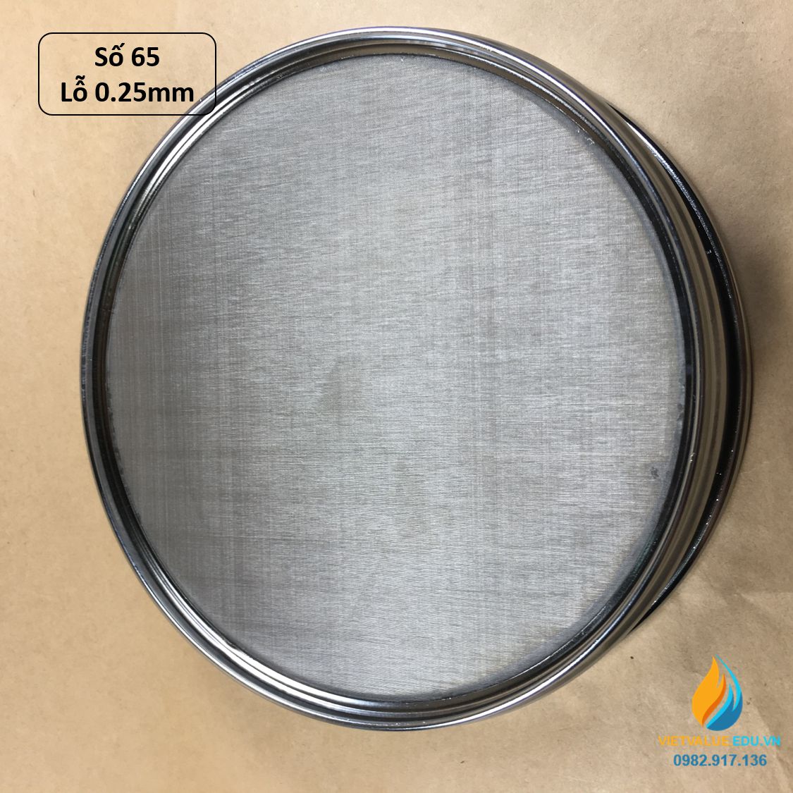 Sàng rây tiêu chuẩn đường kính 20cm kích thước mắt sàng 0.25mm, mã sàng số 65