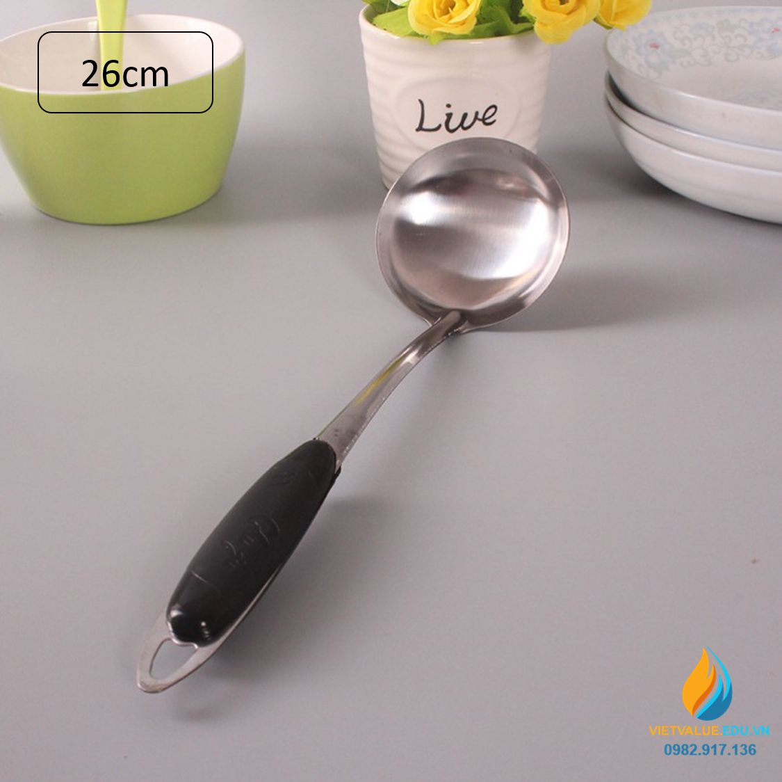 Thìa Inox to, thìa inox dụng cụ thực hành phòng stem